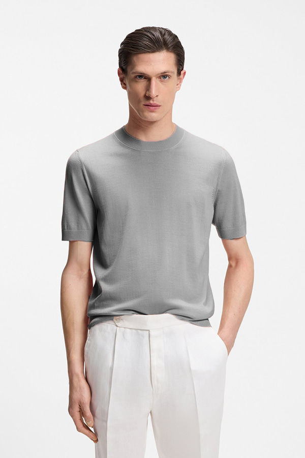 ΠΛΕΚΤΗ ΜΠΛΟΥΖΑ BOSS - 041 ΓΚΡΙ